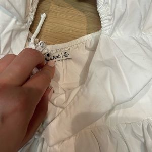 Abercrombie white babydoll dress